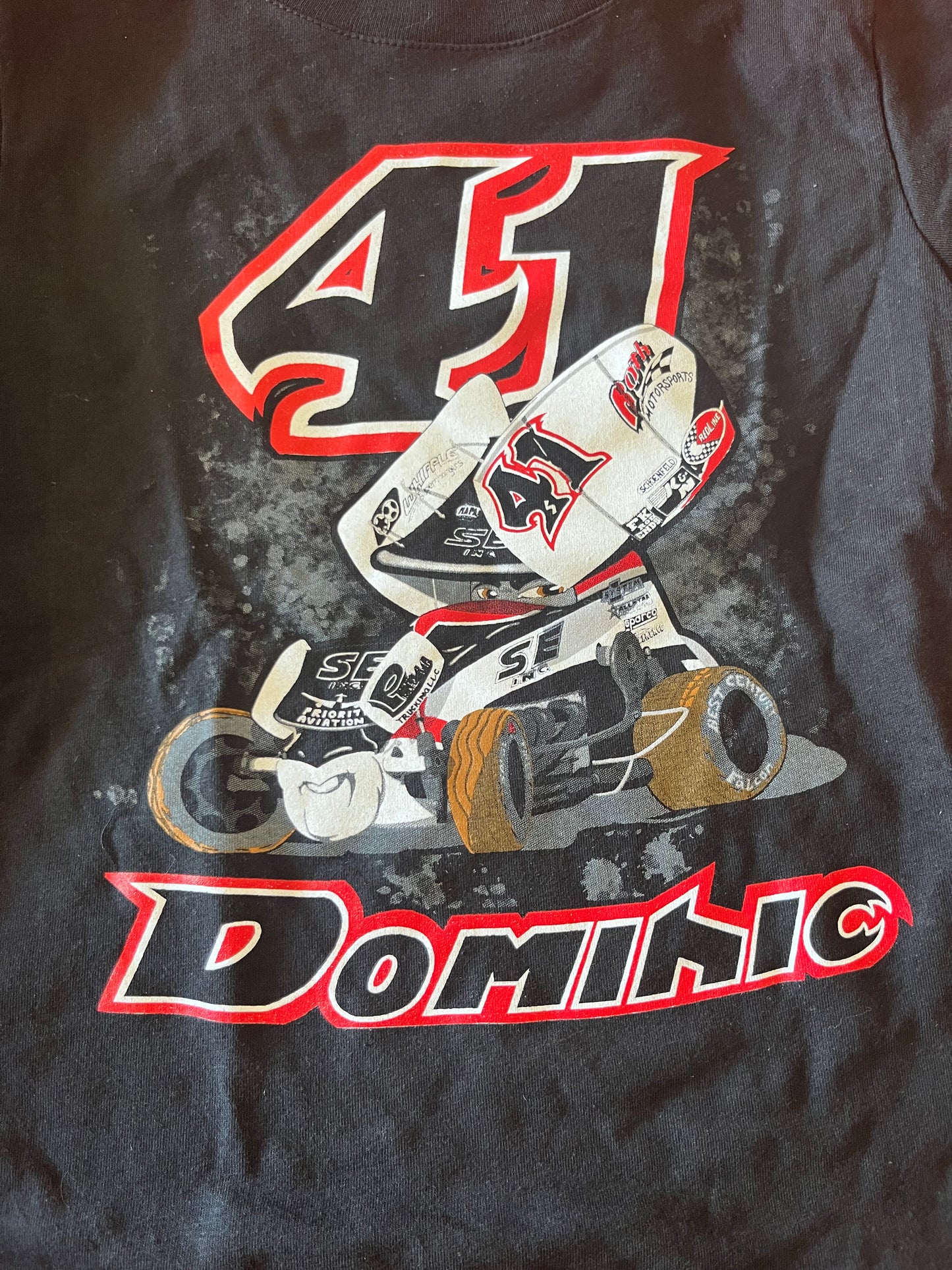 Kids Cartoon Sprint Car Shirt