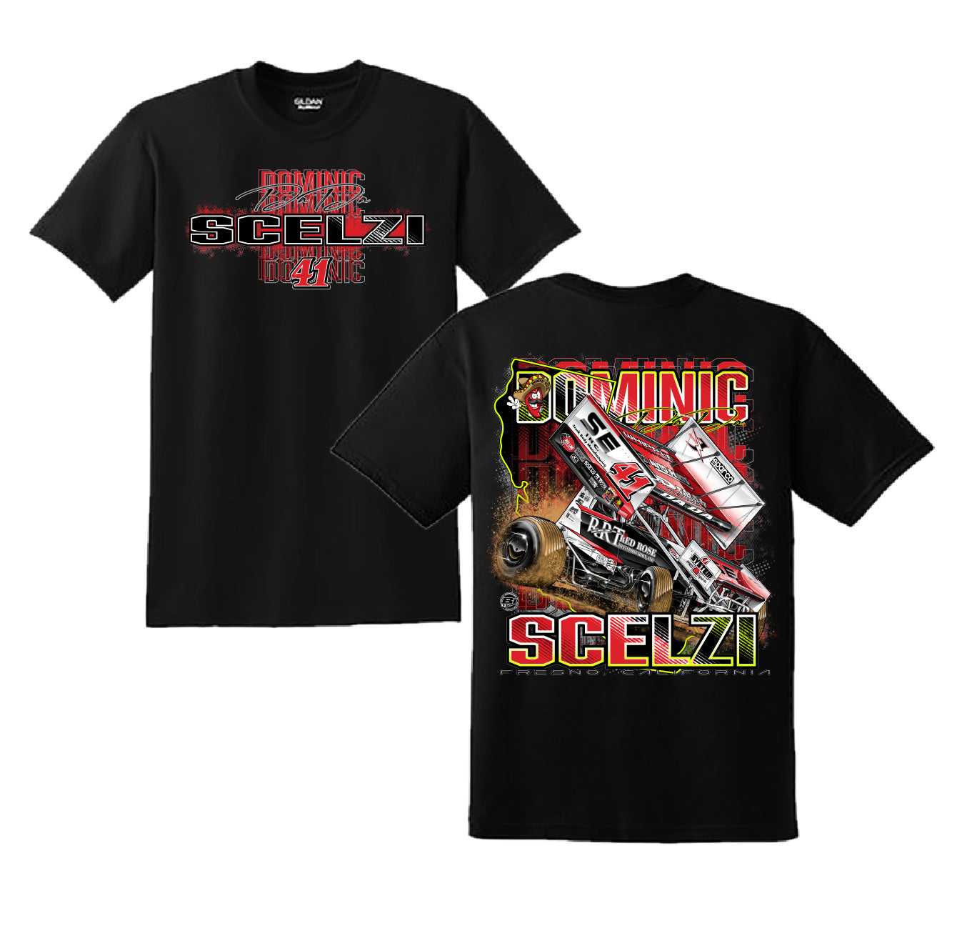 Dominic Scelzi 41 Dada Sprint Car | Kids Shirts